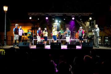  La Murgota de Telde estrena con éxito en Gáldar su espectáculo 'Los chicos del coro'/TA.